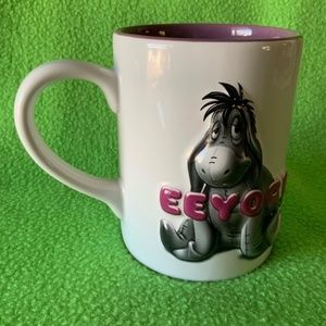 Eeyore White and Purple Mug